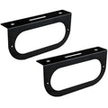 2X Black Mounting Bracket for Optronics 6" Oval Light (Trailer RV)
