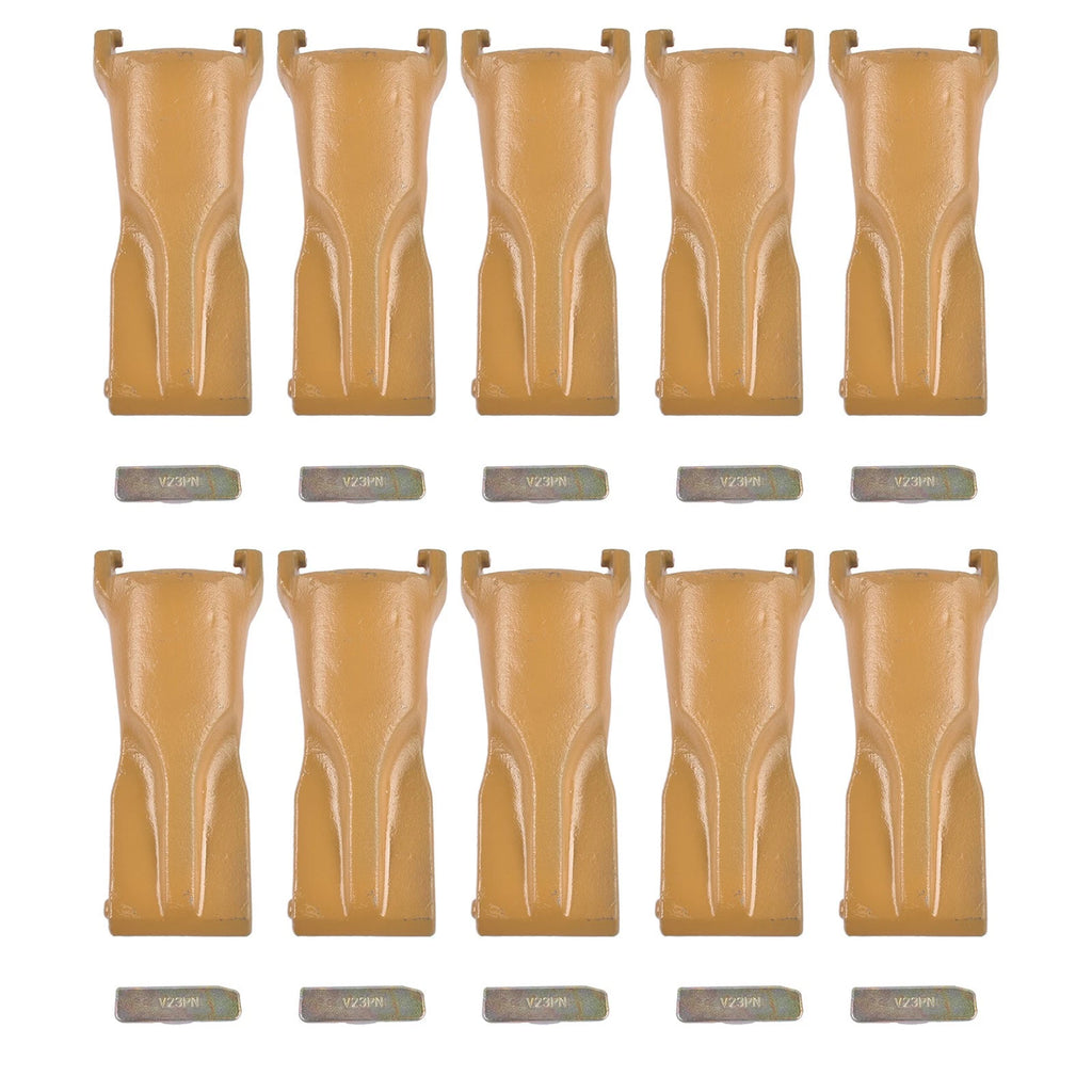 Set of 10 Dirt Bucket Teeth for Crane
