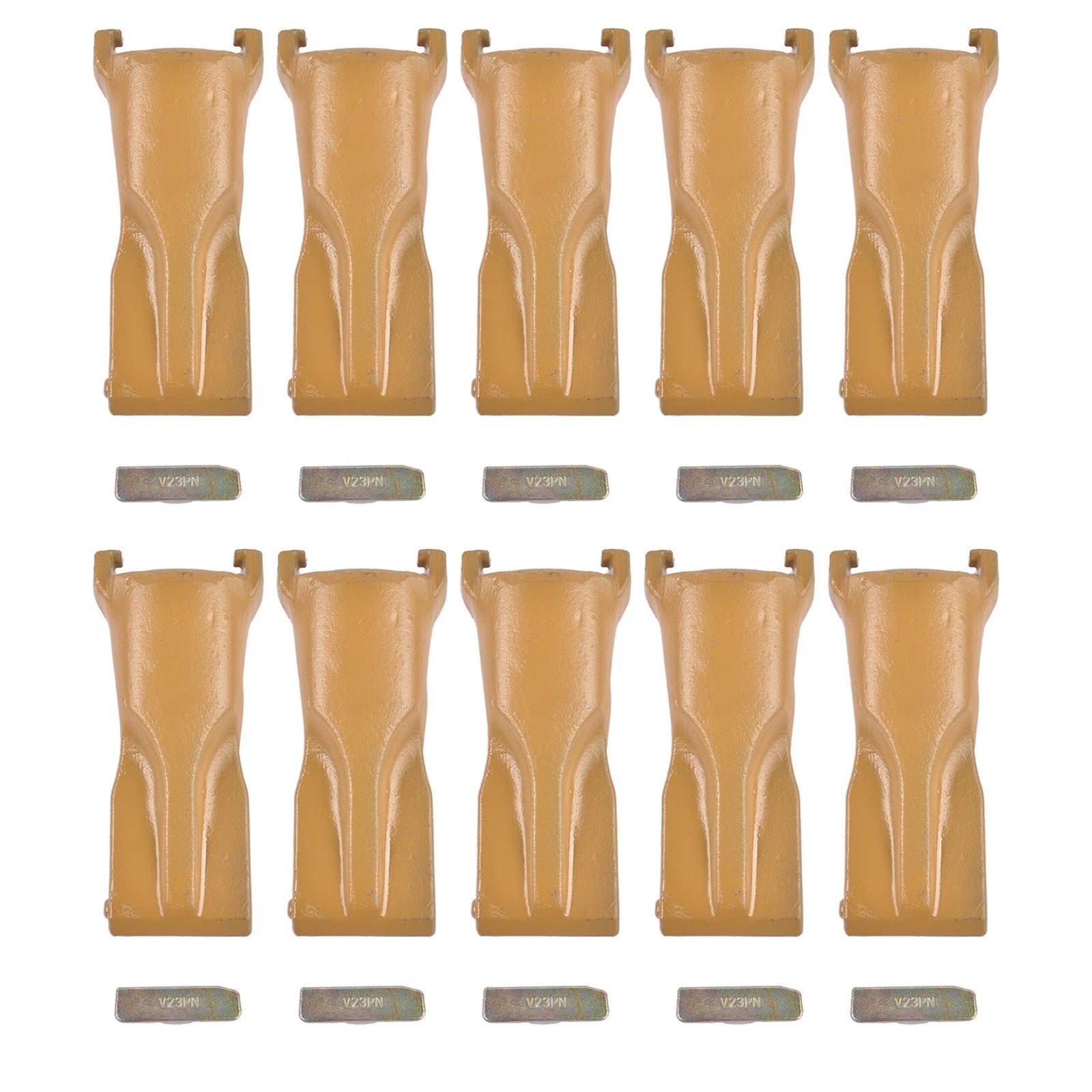 Set of 10 Dirt Bucket Teeth for Crane