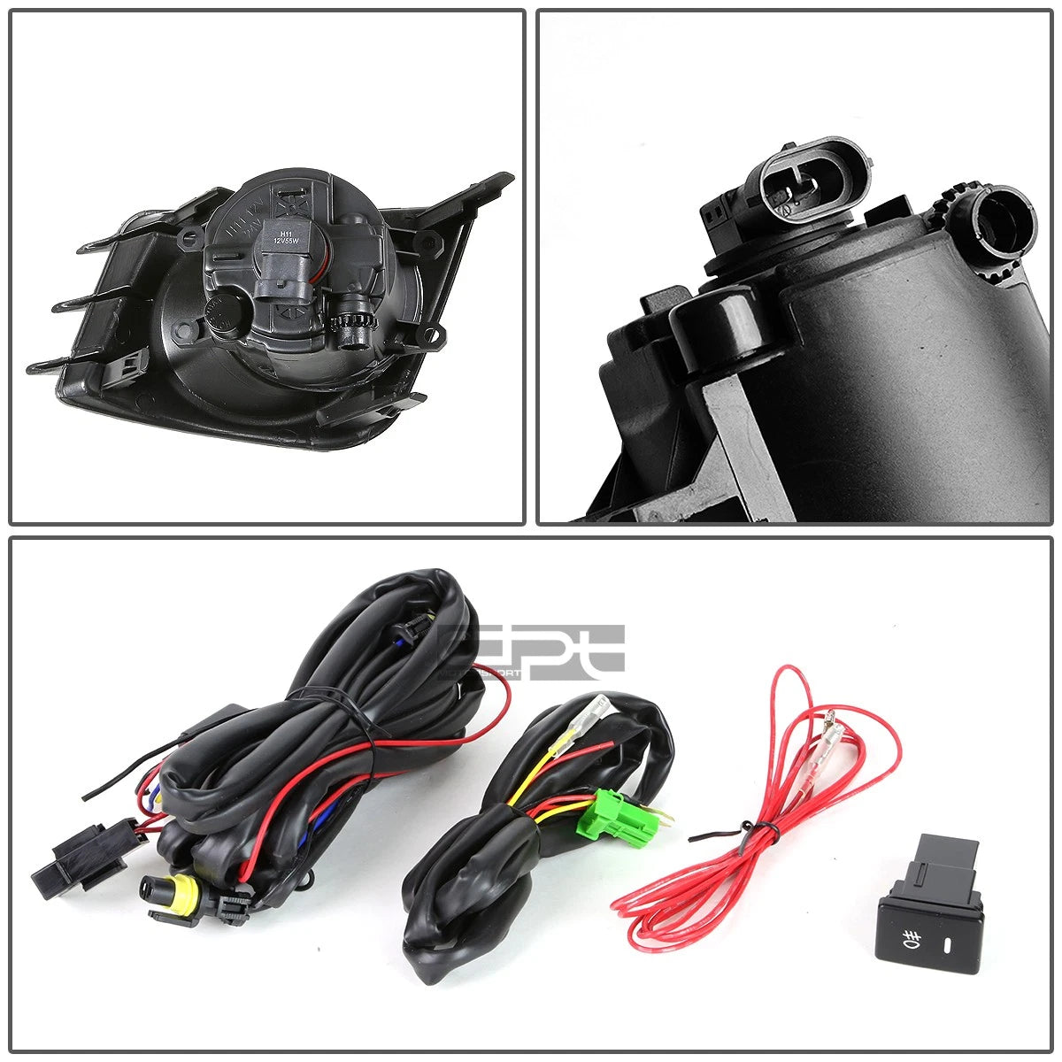 Fog Light Lamp + Switch for Scion TC (2011–2013) AGT20 2AR-FE Smoked Lens
