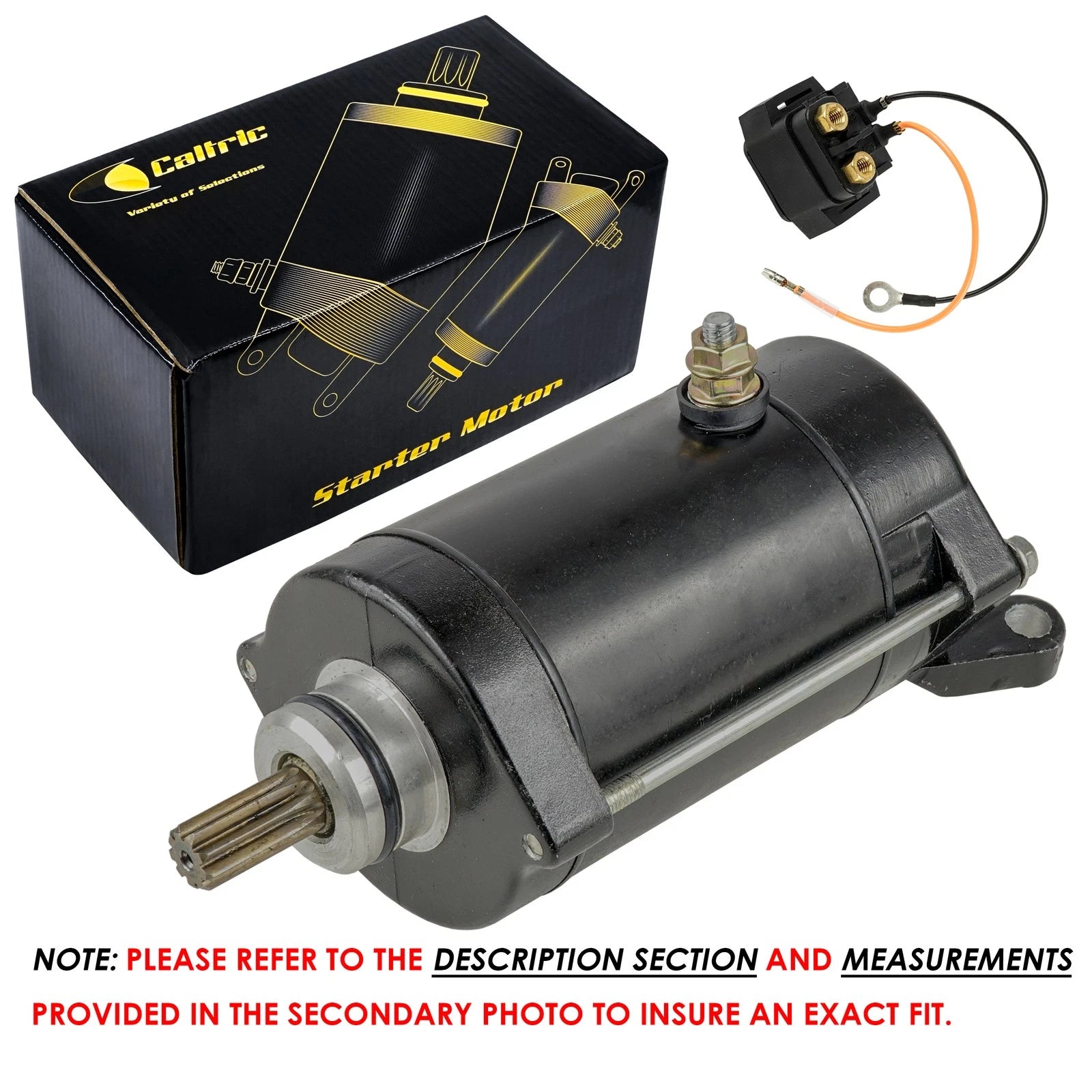 Starter & Solenoid Relay for Yamaha 1200 SV1200 SUV1200 (2002–2004)