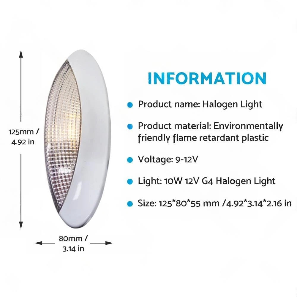 Halogen Awning Light Lamp for RV Motorhome (9-12V) 87780