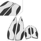 Silver Aluminum Floorboard Kit for Yamaha XMAX 300 250 400 (2017–2023)