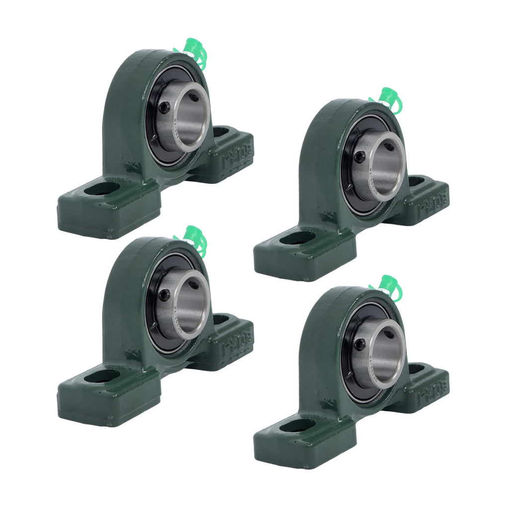 Set of 4 Pillow Block Mounted Ball Bearings for Various Applications