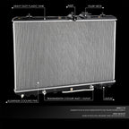 Aluminum Core Radiator for Toyota Highlander 2008–2013 DPI 13023