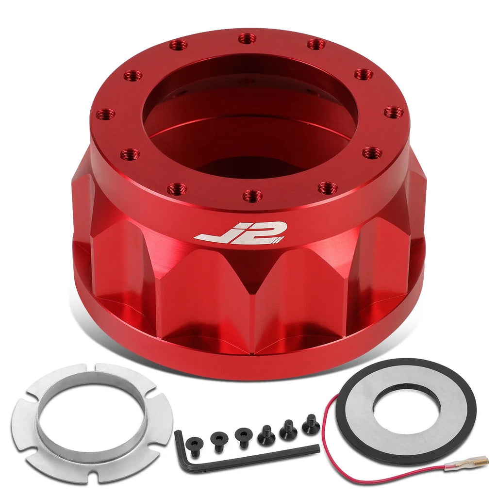 J2 2" 6-Bolt Steering Wheel Hub Adapter for Honda Accord Prelude (1990–1996)