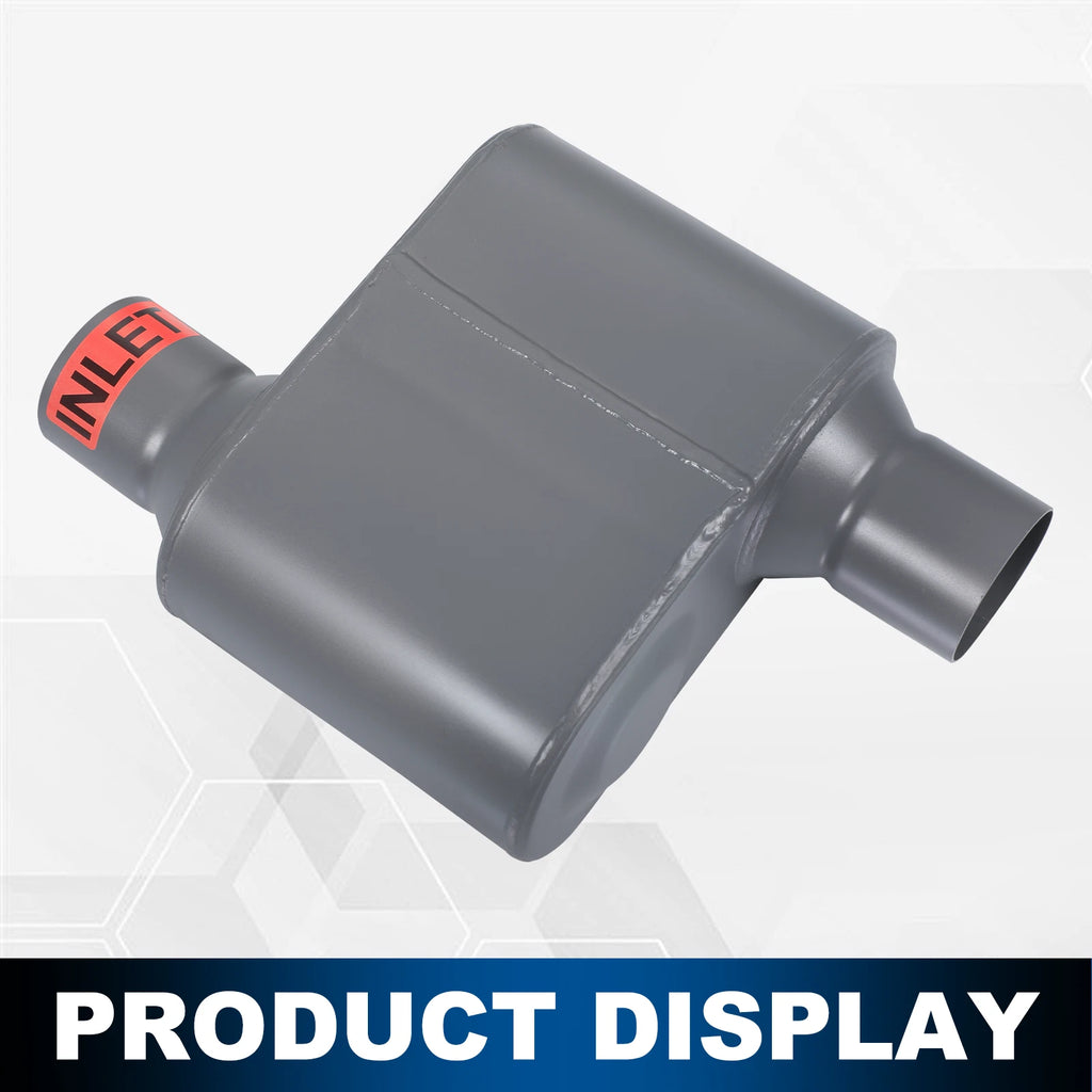 2.5" Inlet/Outlet Race Performance Chambered Exhaust Muffler for