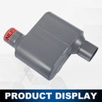 2.5" Inlet/Outlet Race Performance Chambered Exhaust Muffler for