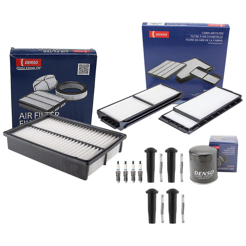 Tune Up Kit 4 Spark Plugs & Boots for Mazda 3 GS GX i 2.0L L4 (2004–2005)