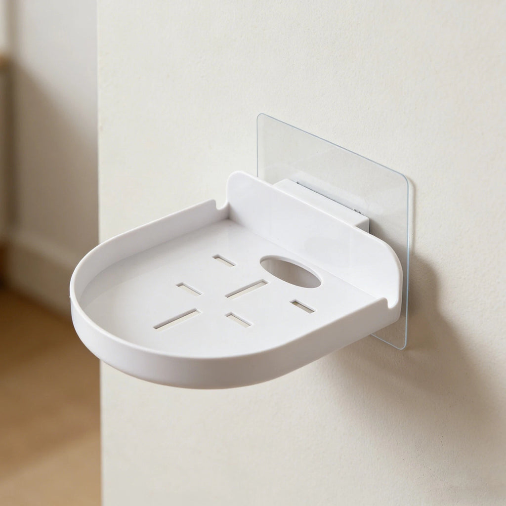 2 Pack Acrylic Floating Shelf for Baby Monitor Wall Mount (No Drilling)