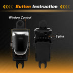 Power Window Switch for Nissan Murano (2015–2022) No. 254115AA2A