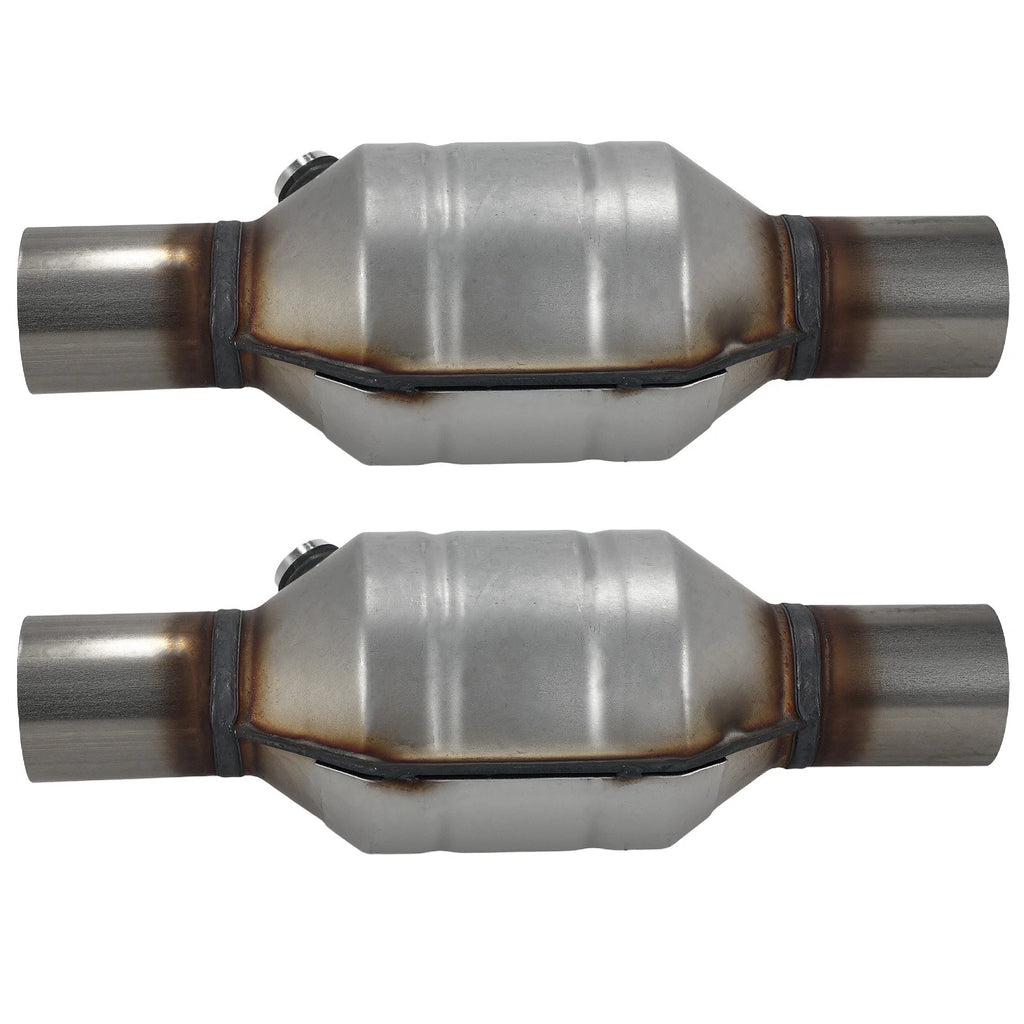 2X 2.25" Inlet/Outlet Universal High-Flow Weld-On Catalytic Converter 53005