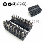33Pcs Security Bit Set Tamper Proof Torx Spanner Screwdriver Hex Holder