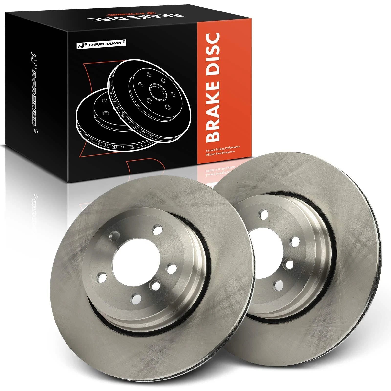 2X Rear Disc Brake Rotors for BMW E65 750i 750Li 760i 760Li (2002–2008)