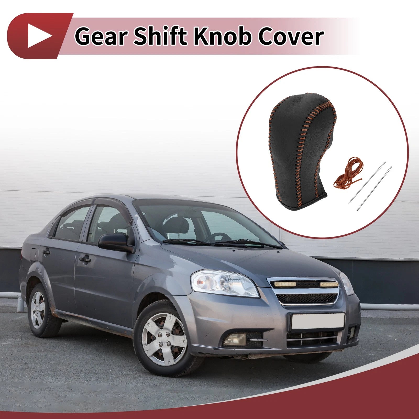 Gear Shift Knob Cover for Car (Black)