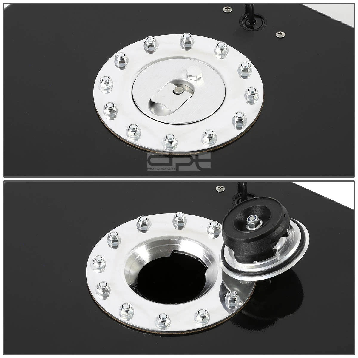 15.5 Gallon Lightweight Black Coat Aluminum Race Fuel Cell Tank for