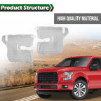 Set of 2 Headlight Replacement Lenses for Ford F-150 (2015–2017)