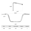 12" Rise Ape Hanger Handlebar for Harley FLST FXST Sportster XL 883 (1986–2023)