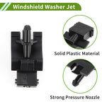Set of 2 Front Windshield Washer Nozzles for Toyota Sienna Venza (2009–2020) No. 853810T010 Black