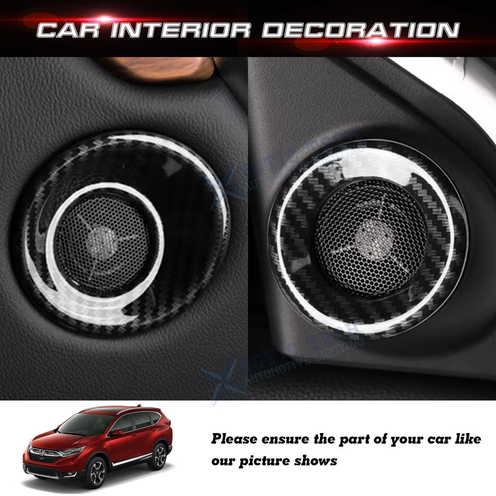 Carbon Fiber Sound Circle Trim for Honda CR-V (2017-2022)