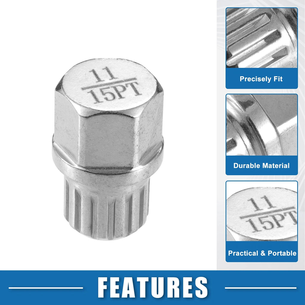 Set of 4 Wheel Screw Lock Lug Nuts for BMW (11/15Pt) 724117718534