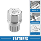 Set of 4 Wheel Screw Lock Lug Nuts for BMW (11/15Pt) 724117718534