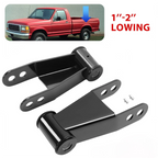 Adjustable 1"-2" Rear Drop Lowering Shackles for Ford F150 F100 (1973–1996)