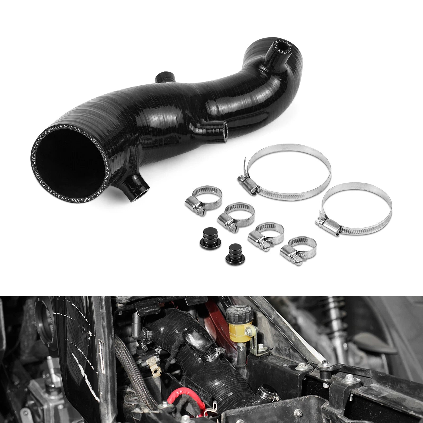 Silicone Air Intake Hose Kit for Yamaha Raptor 700 SE (2009–2025)