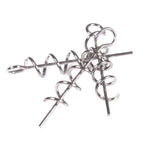 50pcs centering spring lock pin for soft lure bait fishing hook