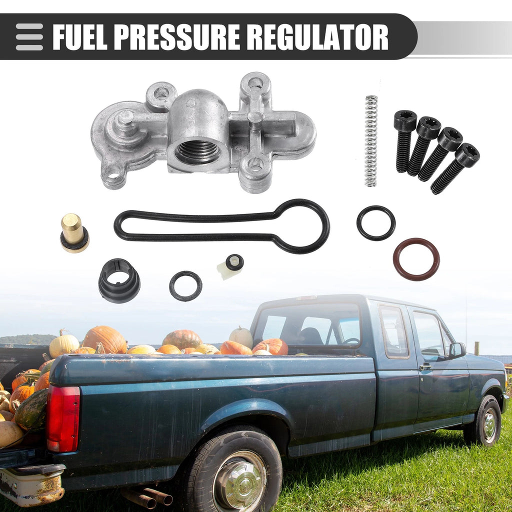 Fuel Pressure Regulator Kit for Ford (2003–2007) 3C3Z9T517AG Silver Black