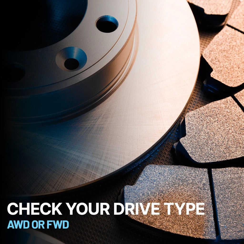 Disc Brake Rotor and Pad Kit for Mercedes Benz C300, E350 (2008–2014)