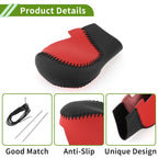 Gear Shift Knob Cover for Honda Civic (2022–2024) Red Black Faux Leather