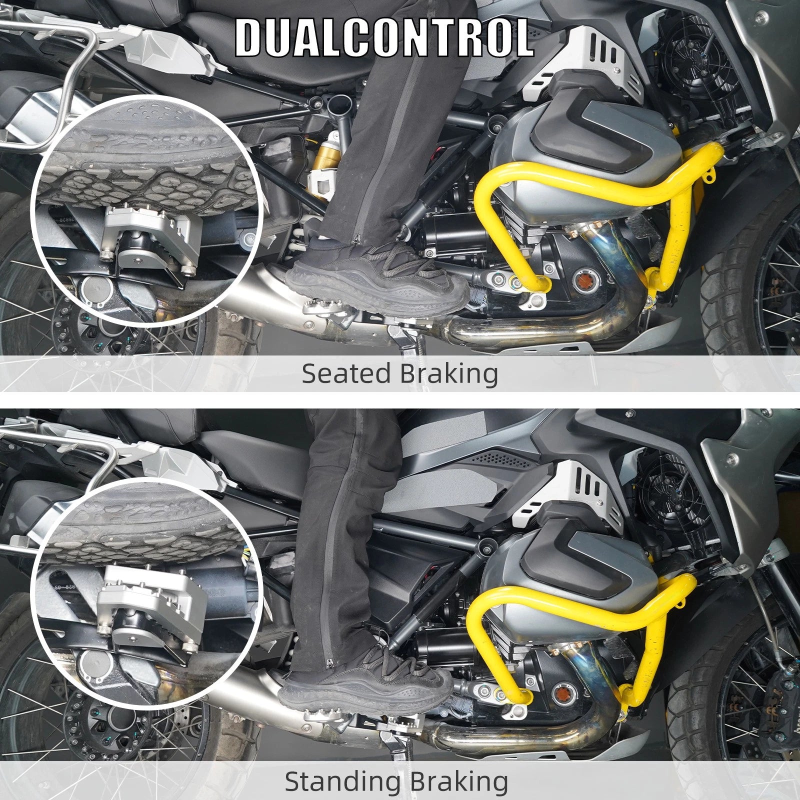 Rear Brake Pedal Lever Tip Step Plate for BMW R1250GS (2018–2023)