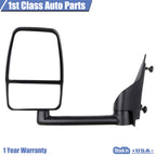 Pair Manual Side View Mirrors for Chevrolet Express GMC Savana (2003–2017)