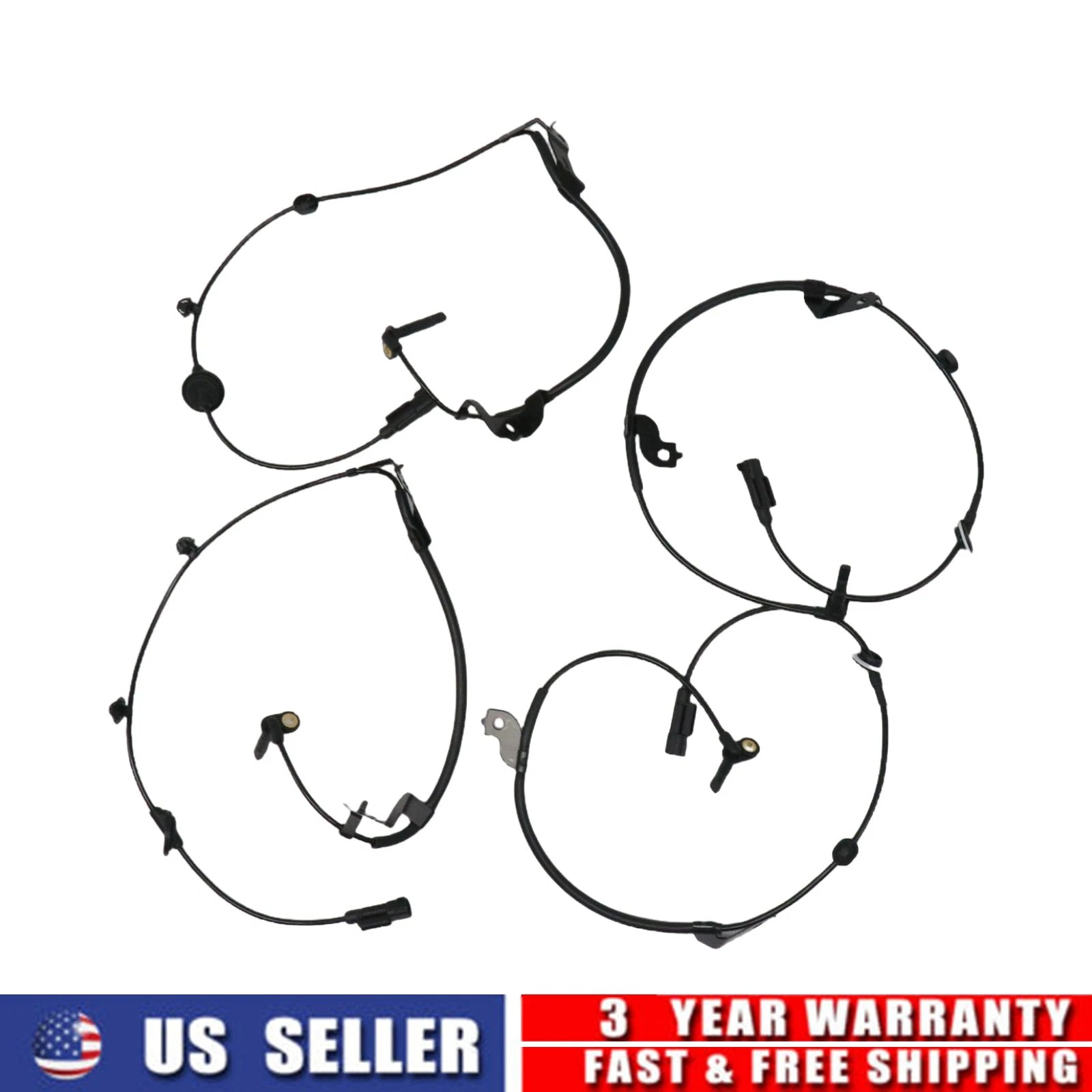 4X ABS Wheel Speed Sensor for Mercedes Sprinter 2500 3500 (2014–2018)