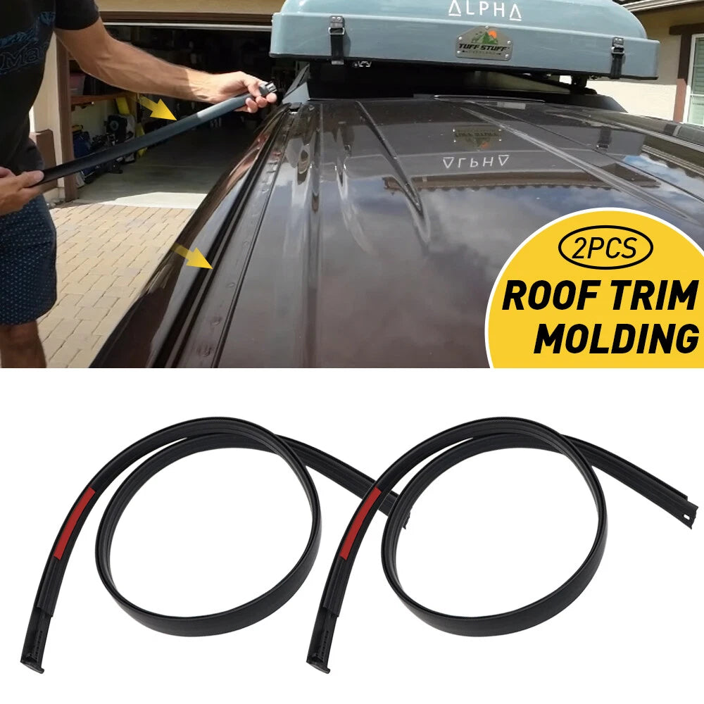 2Pcs Roof Drip Molding Weather Stripping for Toyota Tundra Crewmax (2007–2021)