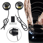 2 x White 12V-24V High Power Bull Eye LED Projector Fog Lamp for Car