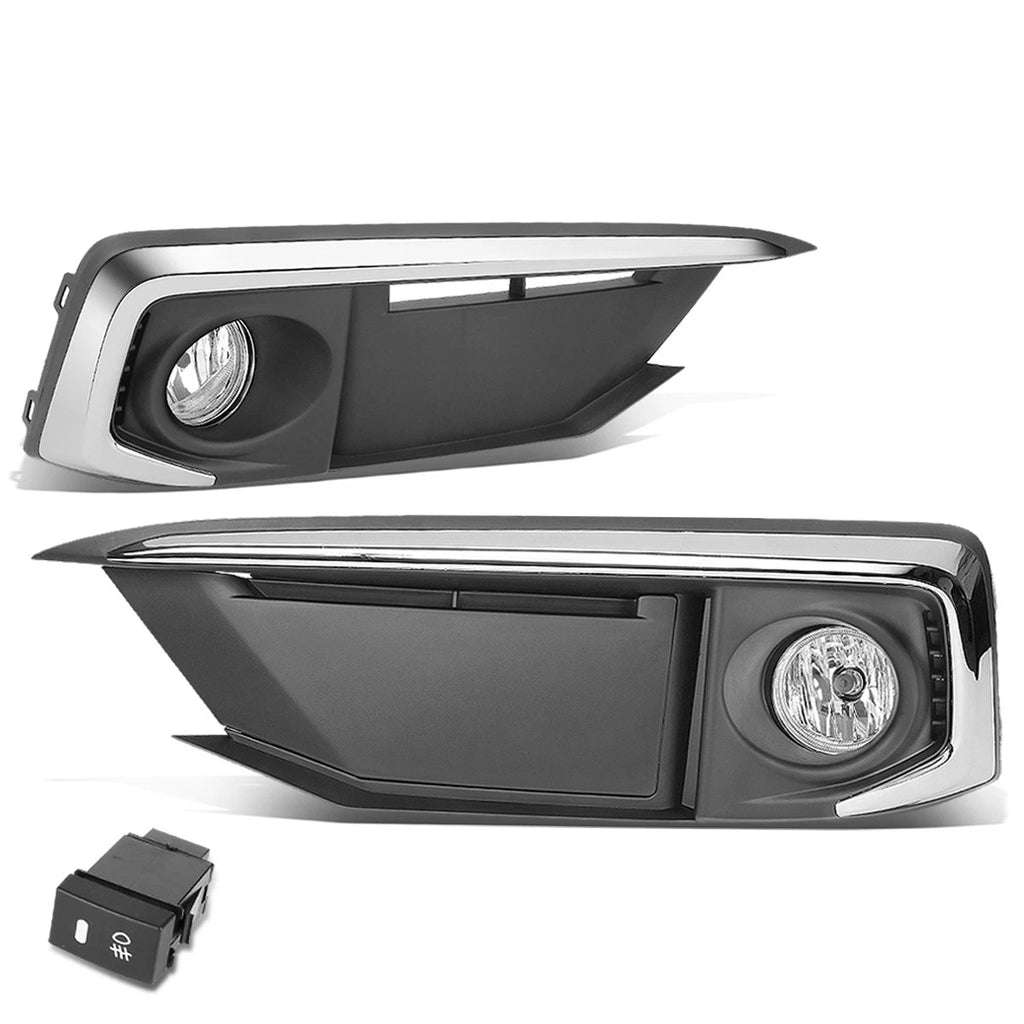 Clear Lens Bumper Fog Light Set for Honda Civic Coupe Sedan (2019–2020)