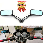Set of 2 Black Rectangle Rear View Mirrors for Honda Ruckus 50 (2003–2023)