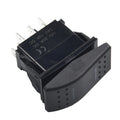 Momentary Rocker Switch 12V/20A 7Pin DPDT Blue LED Light Model