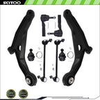 Set of 8 Front Lower Control Arms with Ball Joints & Tie Rod Ends for Dodge Journey (2009–2015)