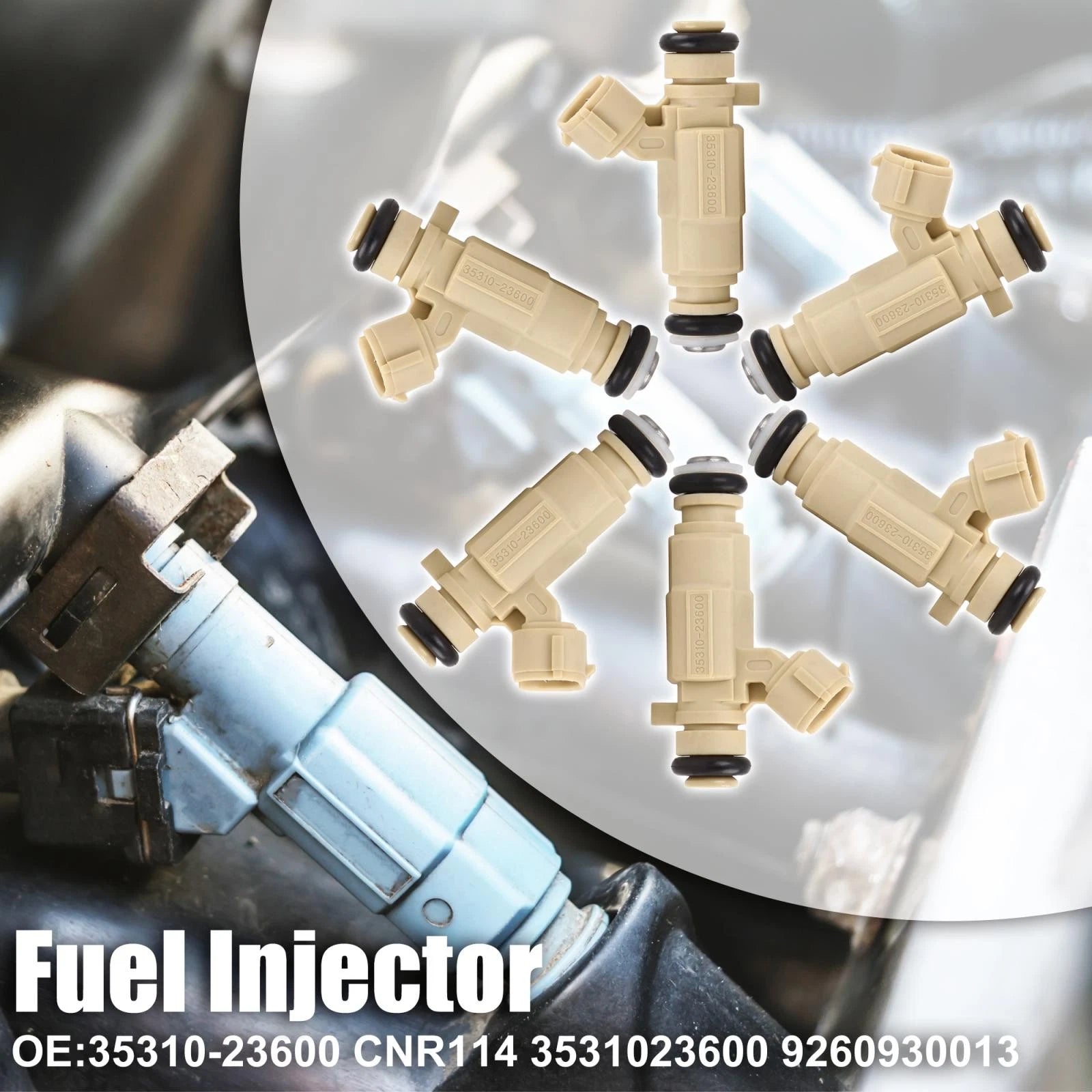 6pcs Fuel Injector 35310-23600 for Hyundai Tucson, Kia Soul (2005–2019)