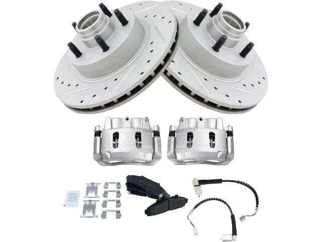 Front Brake Pad Rotor Caliper Set for Mazda B3000 RWD (1998–1999) BX437DF