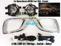 Fog Lamp Spot Light Chrome Frame for Nissan Navara NP300 D23 (2015-2019)