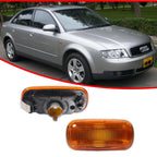 OE-Style Amber Side Marker Reflectors for Audi A6 S6 A4 (C5 C6 B6 B7)