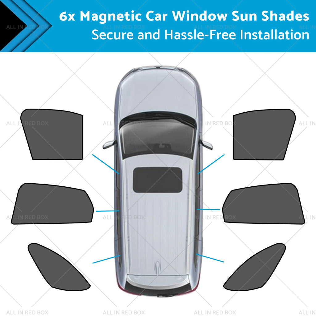 6X Magnetic Car Window Sun Shades for Mazda CX-3 (2015–Current)