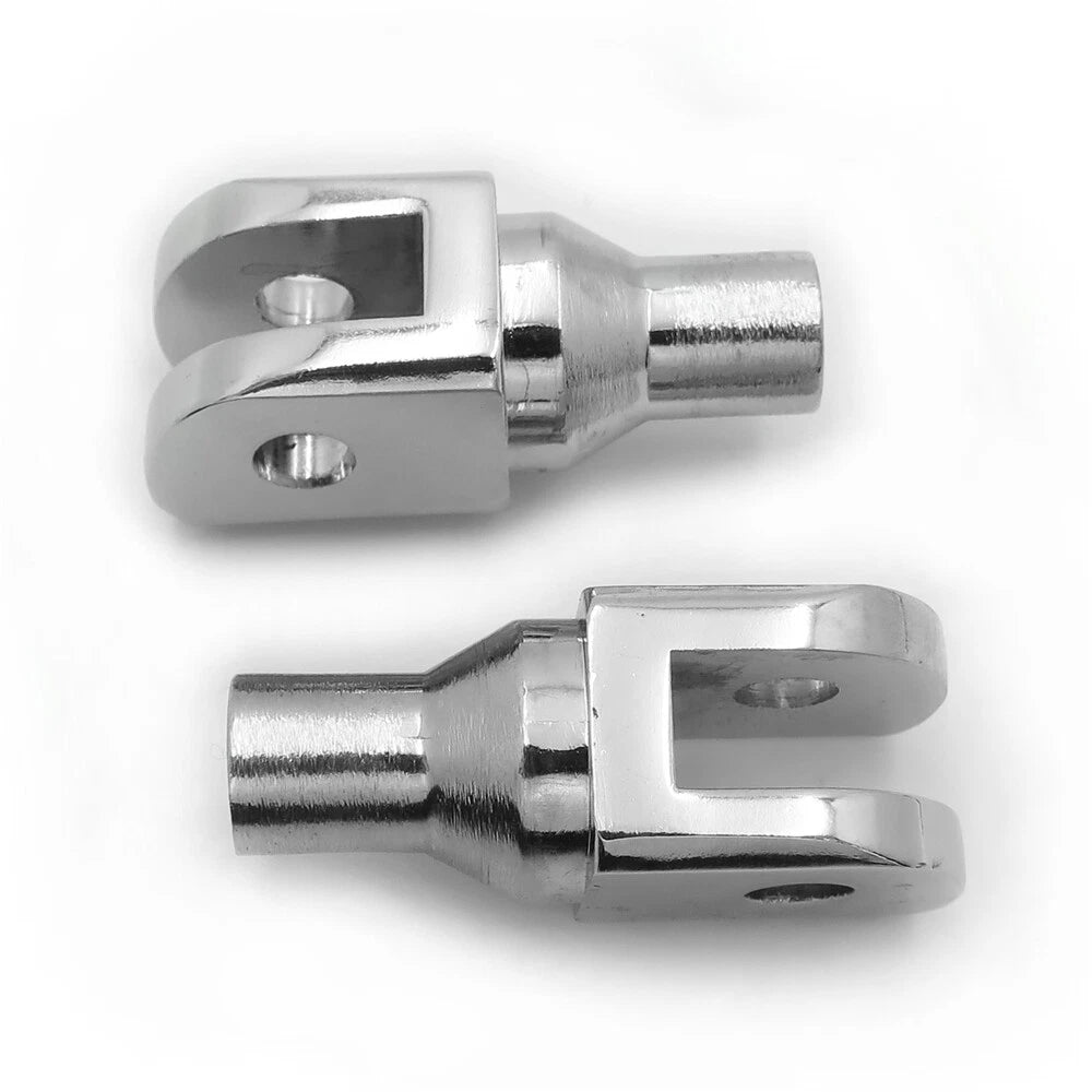 Chrome Footpeg Footrest Adapter for Harley FXBB FXBR FXBRS FXLR (2018–2023)