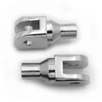 Chrome Footpeg Footrest Adapter for Harley FXBB FXBR FXBRS FXLR (2018–2023)