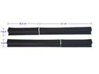 4 x Matte Black Sill Scuff Plates for Isuzu D-Max Crew Cab (2020-2022)