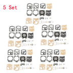 Set of 5 Carburetor Rebuild Kits for Walbro WA WT K20-WAT